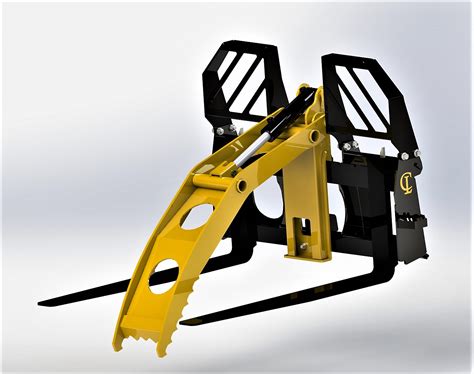 skid steer for hay moving|skid steer forks.